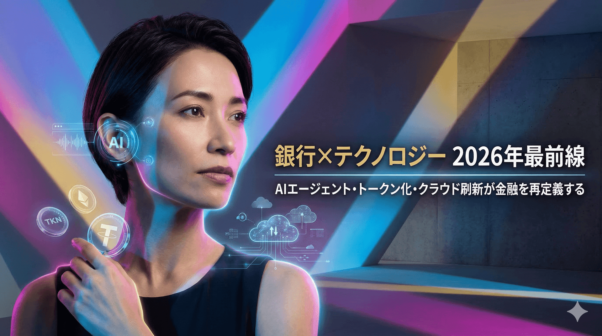 銀行×テクノロジー 2026年最前線｜AIエージェント・トークン化・クラウド刷新が金融を再定義する