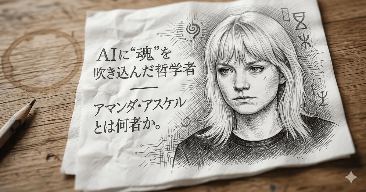 AIに"魂"を吹き込んだ哲学者 ── アマンダ・アスケルとは何者か