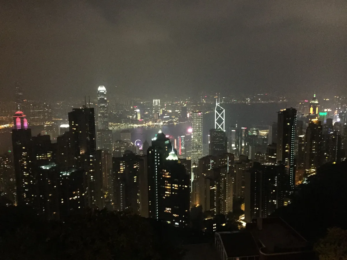 2015年10月撮影の香港の夜景