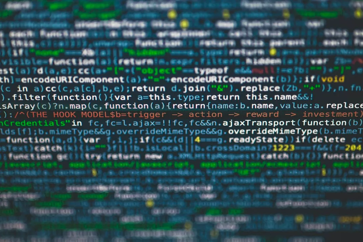 プログラムのコードが表示された画面のイメージ