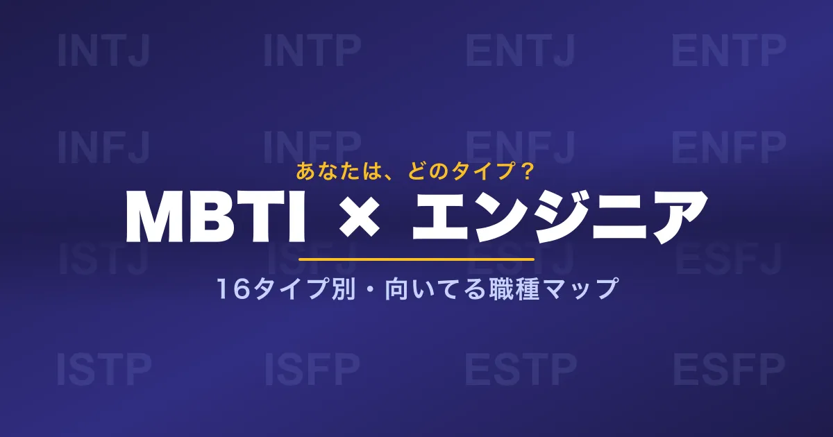 MBTI診断でわかる、あなたに向いているエンジニア職種 — 16タイプ別 適性マップ