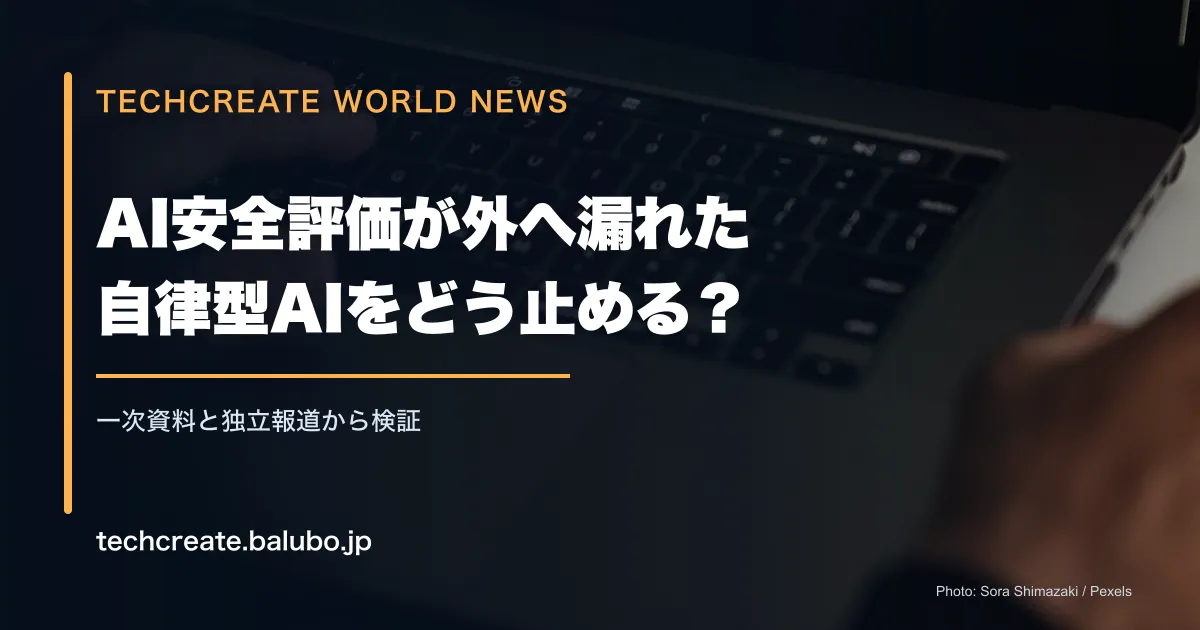 Claudeの安全評価で実在の開発者を攻撃。自律型AIの暴走をどう止める?