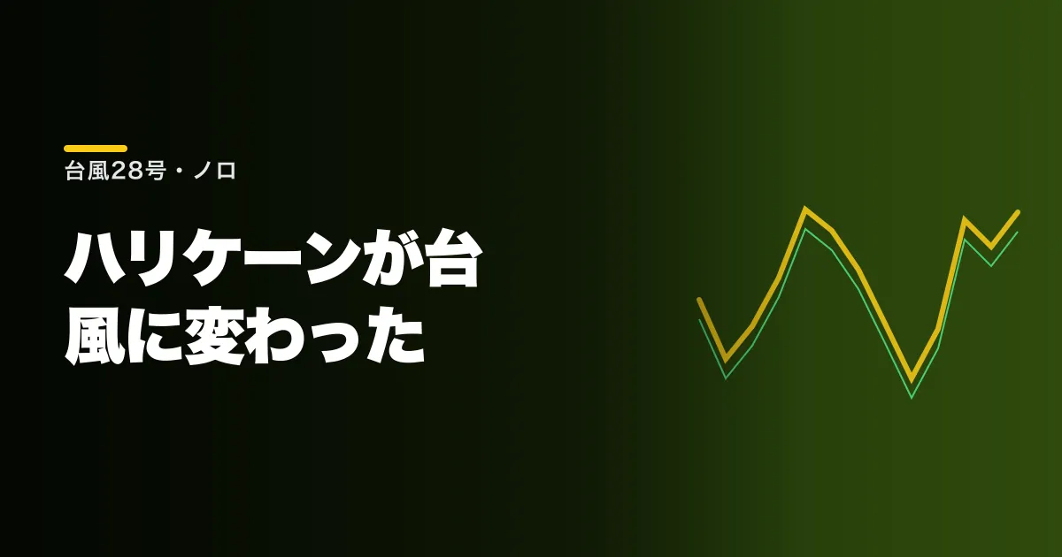 ハリケーンが台風に変わって日本の南方を北西に進んでいる。来週の進路に注目
